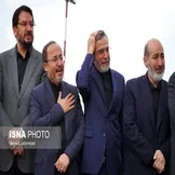 تصاویر: گریۀ بی‌امان دولتمردان در مراسم استقبال از پیکر رئیسی