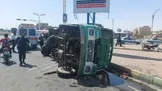 برخورد اتوبوس با مینی‌بوس در کاشان ۱۸ مصدوم بر جا گذاشت