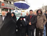 عکس / حضور عفت مرعشی، همسر مرحوم آیت الله هاشمی در راهپیمایی ۲۲ بهمن