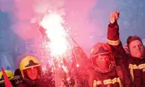 تصاویر : تظاهرات علیه مکرون در پاریس‎