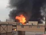 حریق گسترده در یک واحد صنعتی در شهرک صنعتی نصیرآباد بهارستان؛ ۴ نفر مصدوم شدند