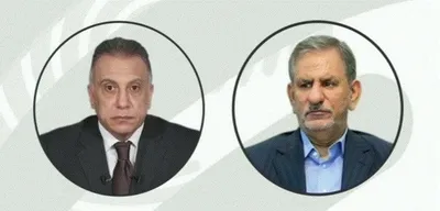 گفتگوی تلفنی جهانگیری و الکاظمی / اوضاع اقتصادی ایران و عراق محور گفتگوها