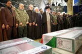 تصاویر : تشییع و اقامه نماز بر پیکر سپهبد شهید حاج قاسم سلیمانی و شهیدان مقاومت