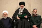 تصاویر : مراسم بزرگداشت سردار سلیمانی و همرزمانش با حضور رهبر انقلاب